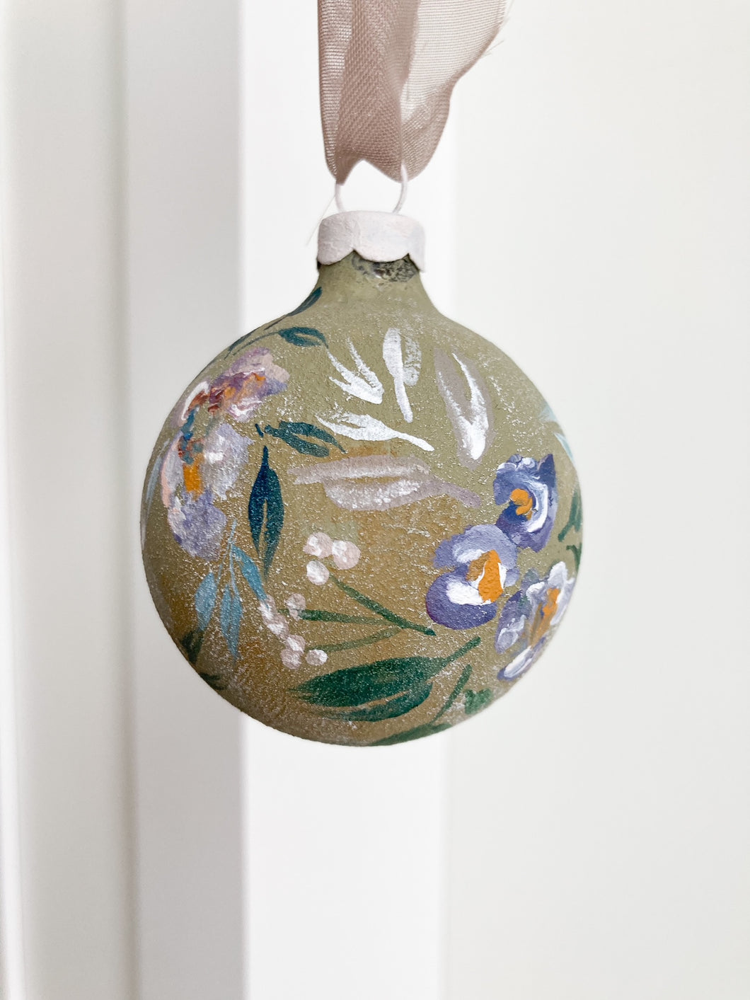 Hand Painted Glass Ornament (1)